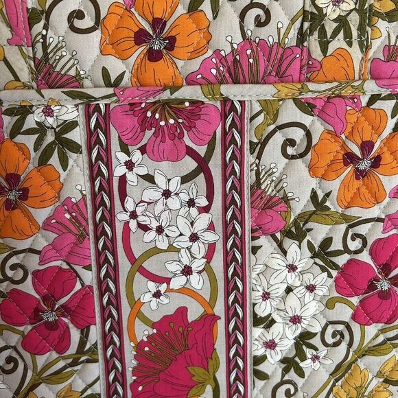 Vera Bradley Hard Shell Laptop Computer Case Bag Folkloric (Retired) with Strap - Picture 2 of 16